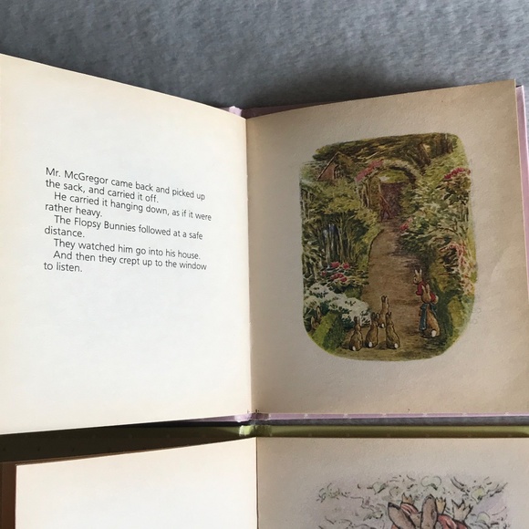 Beatrix Potter 2 Books The Tale of The Flopsy Bunnies & Benjamin Bunny Hardcover - Picture 4 of 8